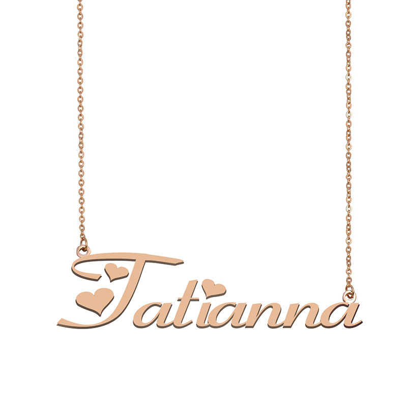 Tatianna Name Necklace Custom Nameplate Pendant for Women Girls Birthday Gift Kids Best Friends Jewelry 18k Gold Plated Stainless Steel, Silver
Tatianna Name Necklace Custom Nameplate Pendant for Women Girls Birthday Gift Kids Best Friends Jewelry 18k Gold Plated Stainless Steel, Silver
