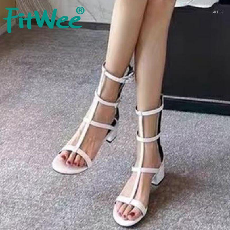Fitwee New Fashion Shoes Sandals Summer Boots Thick Heel Gladiator Black Zipper Shoes Fashion Ladies Footwear Size 35-401
Fitwee New Fashion Shoes Sandals Summer Boots Thick Heel Gladiator Black Zipper Shoes Fashion Ladies Footwear Size 35-401