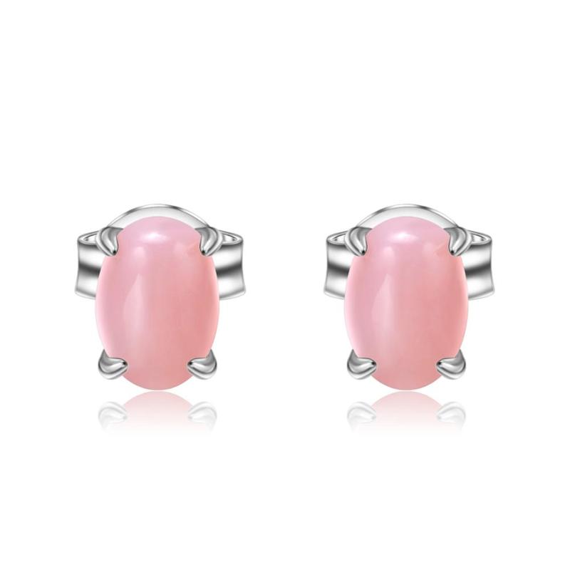 Stud GEM'S BALLET Real 925 Sterling Silver Natural Pink Opal Gemstone Earrings Cute Candy For Women Office Fine Jewelry
Stud GEM'S BALLET Real 925 Sterling Silver Natural Pink Opal Gemstone Earrings Cute Candy For Women Office Fine Jewelry