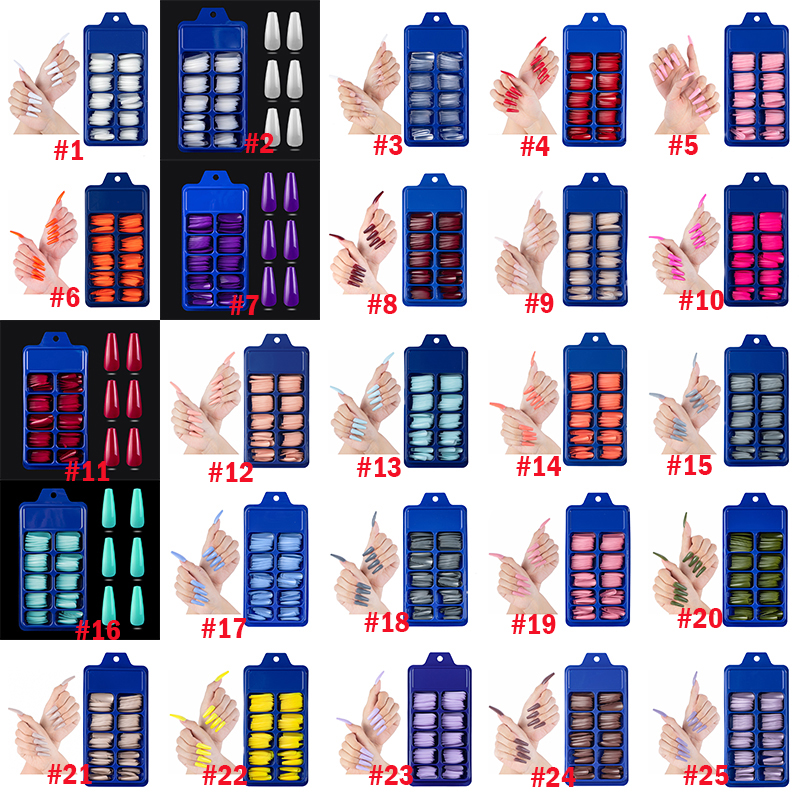 Colourful Long Ballerina Nails detachable False Tips Without Glue Press on nail Art Fake Stickers 18 styles, As pic
Colourful Long Ballerina Nails detachable False Tips Without Glue Press on nail Art Fake Stickers 18 styles, As pic