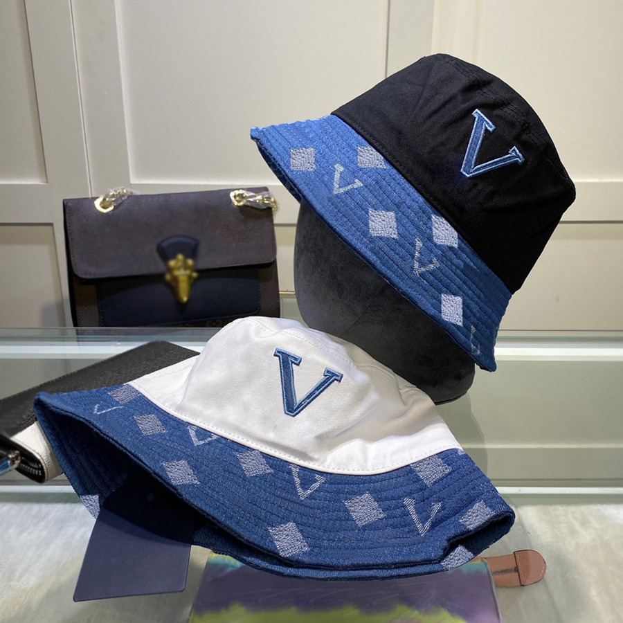 New Bucket Hat Reversible Hats Fashion Cowboy Hats Flower Letter Ball Cap Design for Man Woman 4 Option Top Quality