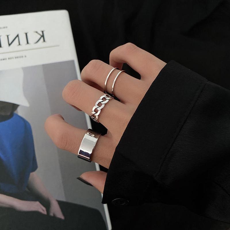 Cluster Rings Hiphop/Rock Metal Geometry Circular Punk Set Opening Index Finger Accessories Buckle Joint Tail Ring For Women Jewelry, Golden;silver 
Cluster Rings Hiphop/Rock Metal Geometry Circular Punk Set Opening Index Finger Accessories Buckle Joint Tail Ring For Women Jewelry, Golden;silver
