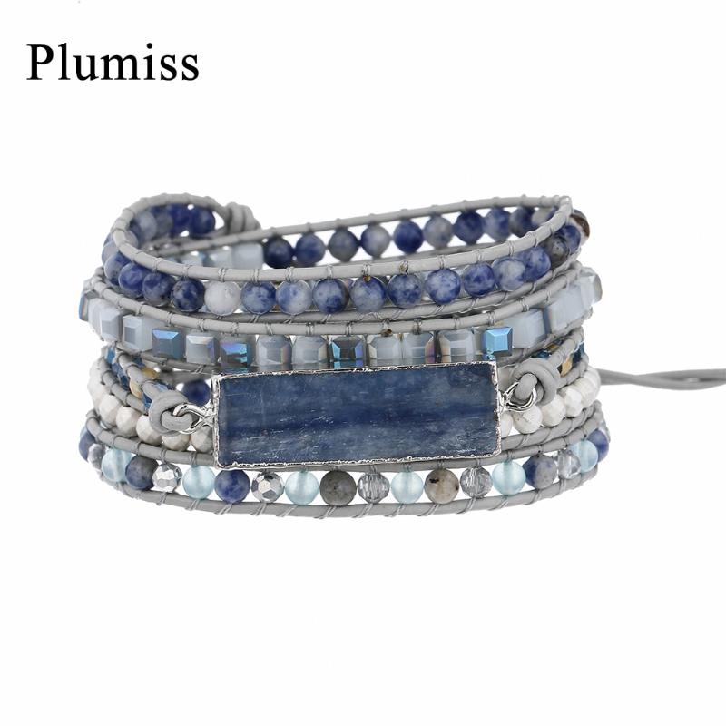 Plumiss Rectangle Kyanite Wrap Bracelet Natural Stone Positive Energy Beaded Women's Bracelets Jewelry for Girls Dropshipping
Plumiss Rectangle Kyanite Wrap Bracelet Natural Stone Positive Energy Beaded Women's Bracelets Jewelry for Girls Dropshipping