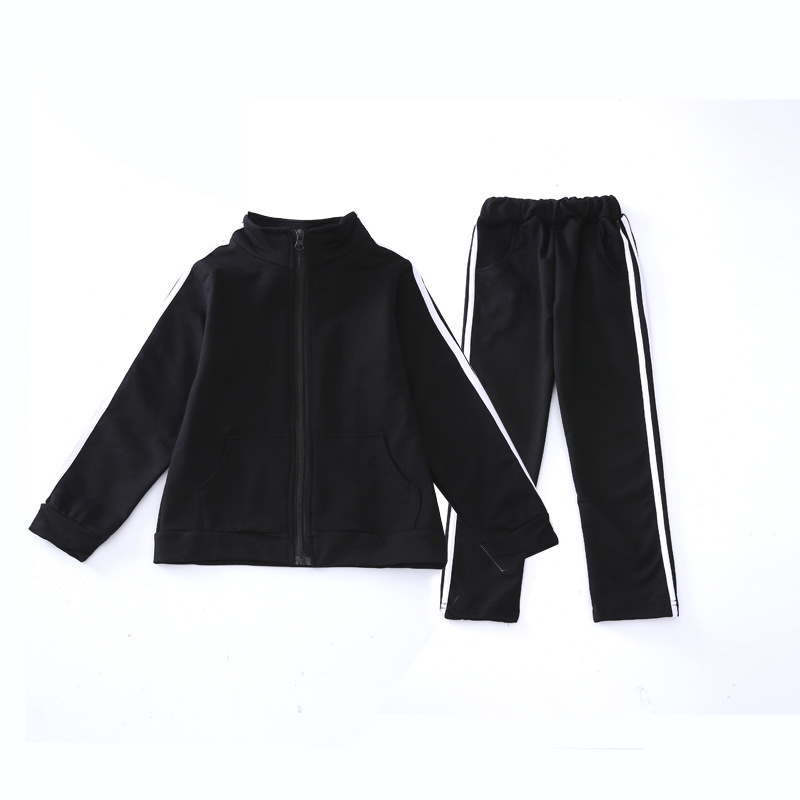 New Arrival Boys Clothing Sets Spring High Quality Children's Pure Color Sports Suit Teenage Girl School Uniforms 6-15YearsX1019