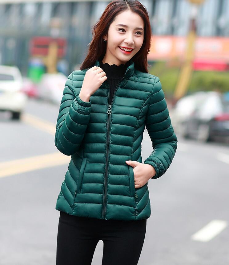 Fashion Casual Cotton wadded jacket Winter jacket women Stand collar Short Cotton Coat Womens Thick warm Parkas High quality 201019