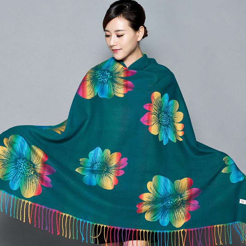 Fringed scarf new double-sided autumn winter thickened cashmere-like shawl warm versatile elegant ladies scarfs echarpe femme
Fringed scarf new double-sided autumn winter thickened cashmere-like shawl warm versatile elegant ladies scarfs echarpe femme