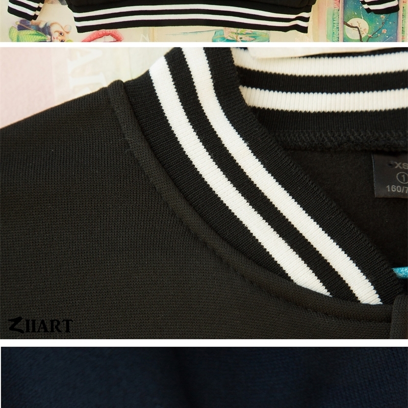 Compton Gothic font Hip Hop Rap Couple Clothes Man Boys Full Zip Autumn Winter Fleece Baseball jackets ZIIART 201118Z