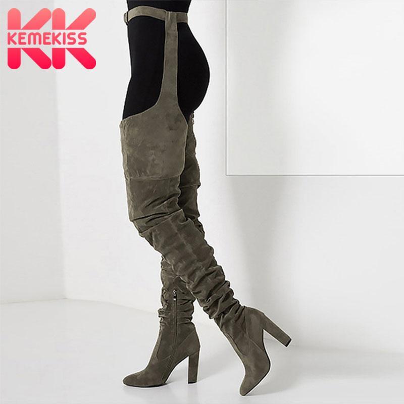 KemeKiss Size 36-41 Women Boots Fashion Winter Over Knee Long Boots Heels Faux Suede Leather Quality Comfort Block Heels Slim Ti1, Green
KemeKiss Size 36-41 Women Boots Fashion Winter Over Knee Long Boots Heels Faux Suede Leather Quality Comfort Block Heels Slim Ti1, Green