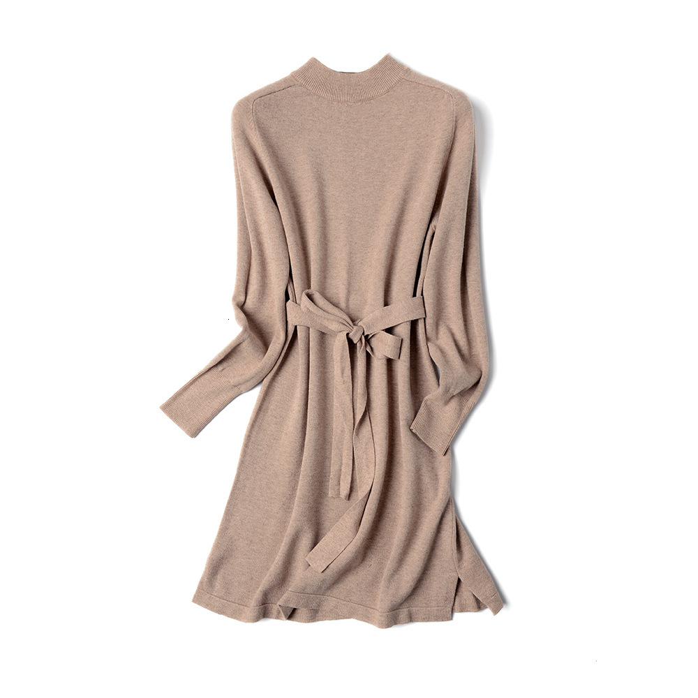 2021 New Vertival Striped Long Knit Women Midi o Neck Drawstring Straight Autumn Winter Pullovewoman Maxi Dress Ddzh, Khaki
2021 New Vertival Striped Long Knit Women Midi o Neck Drawstring Straight Autumn Winter Pullovewoman Maxi Dress Ddzh, Khaki