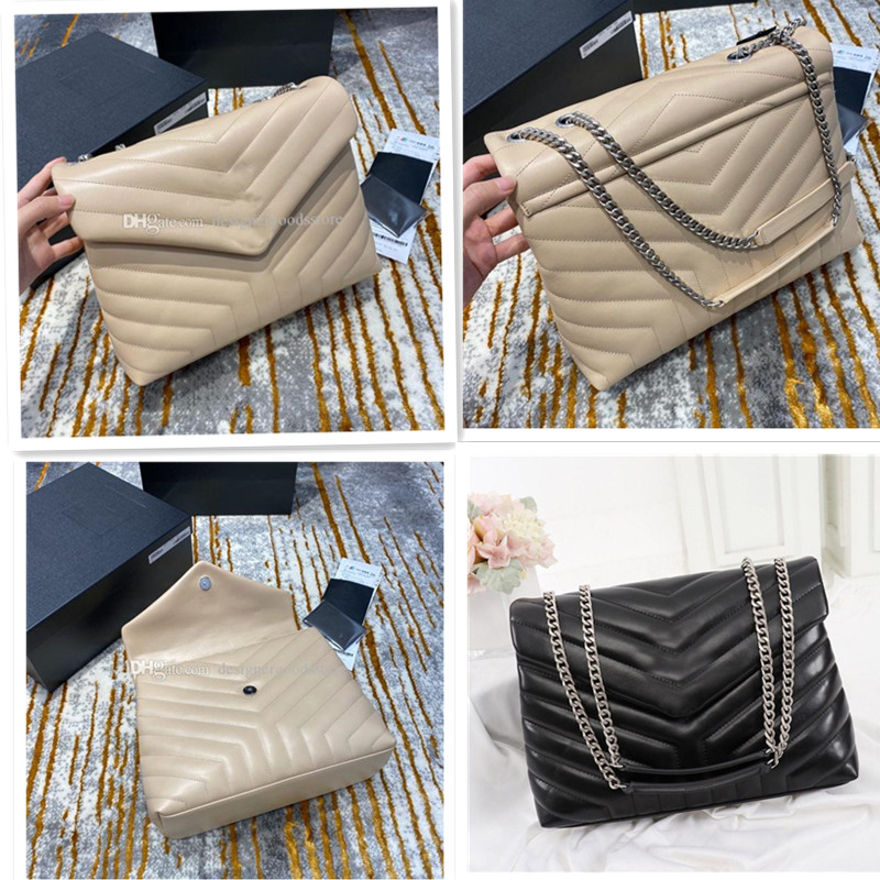 2020 New LOULOU Luxury designer handbags shaped quilted real leather women bags chain shoulder bag high quality Large capacity Envelope bag, Black silver chain
2020 New LOULOU Luxury designer handbags shaped quilted real leather women bags chain shoulder bag high quality Large capacity Envelope bag, Black silver chain