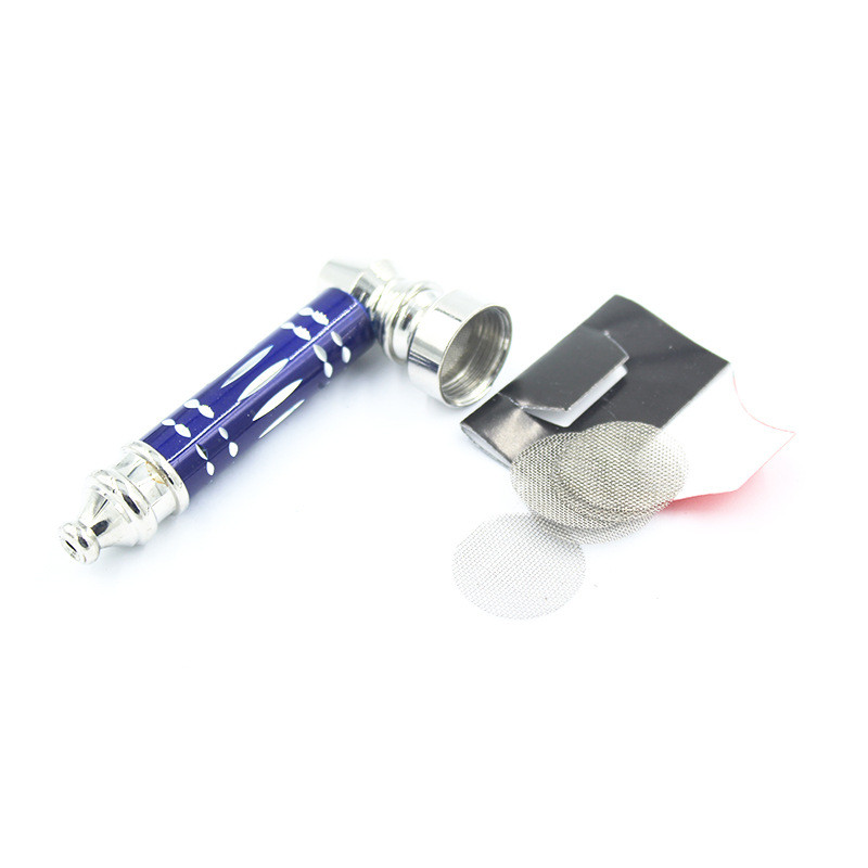 Portable Metal Tobacco Pipe Filter Smoking Pipe Mini Cigarette Stainless Steel Smoke Pipes Smoke Stocks Smoking Accessory