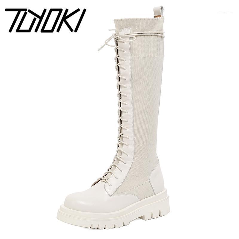 Boots Tuyoki Size 34-42 Women Real Leather Knee High Flat Heel Lace Up Fashion Casual Woman Long Footwear1, Black
Boots Tuyoki Size 34-42 Women Real Leather Knee High Flat Heel Lace Up Fashion Casual Woman Long Footwear1, Black