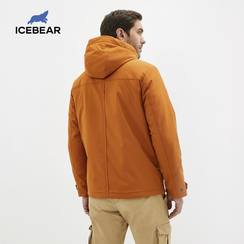 ICEbear New men's jacket jacket with a hood high-quality men's jacket MWC20802D 201214