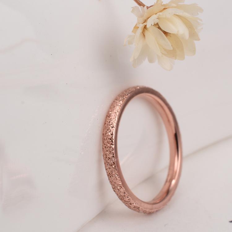 Stud The Frosted Couples Buddhist Monastic Discipline Titanium Steel Ring Rose-gold Ornaments
Stud The Frosted Couples Buddhist Monastic Discipline Titanium Steel Ring Rose-gold Ornaments