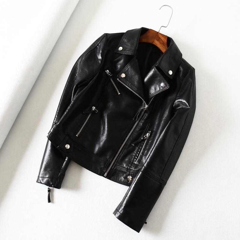 2020 New Autumn Black Slim Pu Faux Leather Jacket Women Soft Moto Biker Leather Jacket Ladies Street Casual Outwear Basic Coat, Beige
2020 New Autumn Black Slim Pu Faux Leather Jacket Women Soft Moto Biker Leather Jacket Ladies Street Casual Outwear Basic Coat, Beige