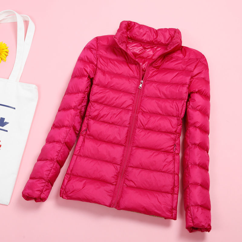 Fitaylor Women Ultra Light Duck Down Jackets New Winter Hooded Coat Long Sleeve Warm Slim 4XL Plus Size Jacket Outwear 201019