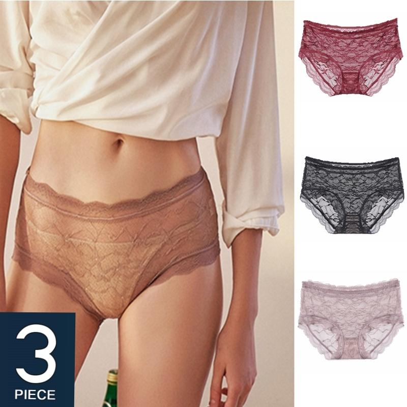 3Pcs/lot Women Underwear Plus Size Briefs Sexy Lace Fashion Mid Waist Underpants Soft Breathable Comfortable Large Panties -3XL, Set 1
3Pcs/lot Women Underwear Plus Size Briefs Sexy Lace Fashion Mid Waist Underpants Soft Breathable Comfortable Large Panties -3XL, Set 1