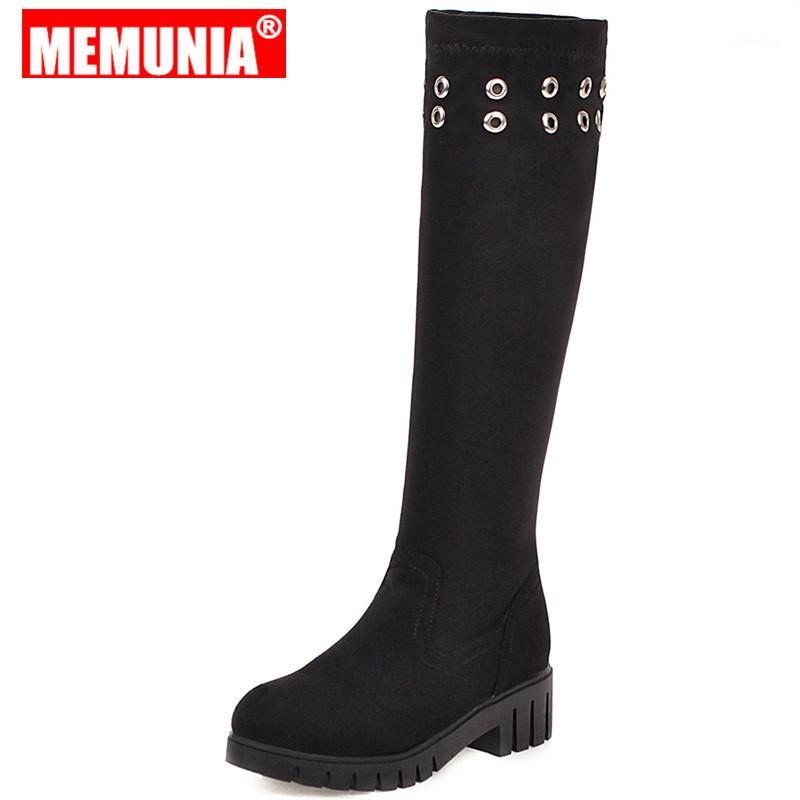 MEMUNIA 2020 NEW knee high boots women slip on nubuck pu leather square heel autumn winter boots plus size female booties1, Yellow
MEMUNIA 2020 NEW knee high boots women slip on nubuck pu leather square heel autumn winter boots plus size female booties1, Yellow
