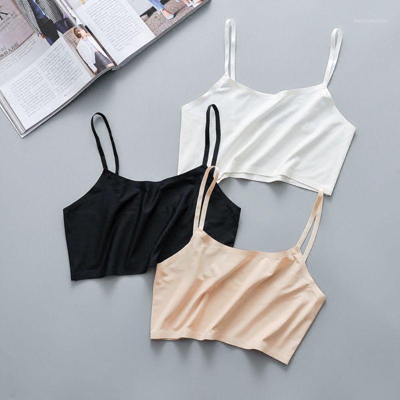 Women Girls Summer Ice Silk Crop Top Spaghetti Strap Seamless Bralette Solid Color Wire Free Basic Stretch Camisole Vest1, Beige
Women Girls Summer Ice Silk Crop Top Spaghetti Strap Seamless Bralette Solid Color Wire Free Basic Stretch Camisole Vest1, Beige