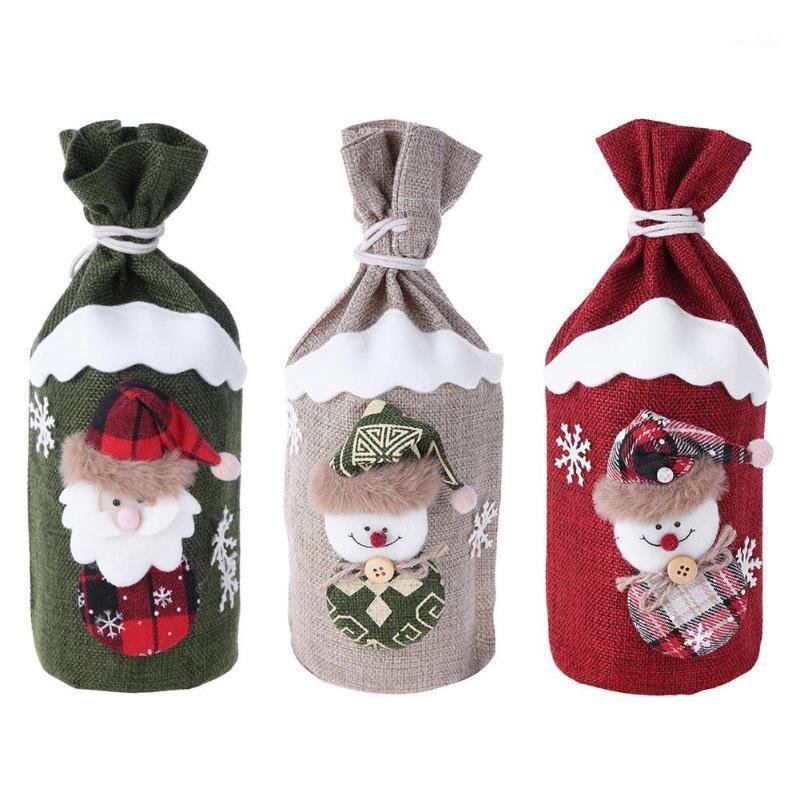 Hot Sale Santa Snowman Christmas Wine Bottle Cover Linen Gift Bags Xmas Decoration For Home Table Dinner New Year Supplies1
Hot Sale Santa Snowman Christmas Wine Bottle Cover Linen Gift Bags Xmas Decoration For Home Table Dinner New Year Supplies1