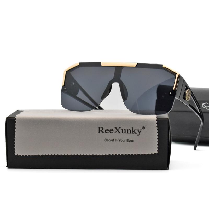 Sunglasses ReeXunky Design Square Women Retro Alloy Oversized Vintage Sun Glasses For Men Gradient Shades Eyewear With Case
Sunglasses ReeXunky Design Square Women Retro Alloy Oversized Vintage Sun Glasses For Men Gradient Shades Eyewear With Case