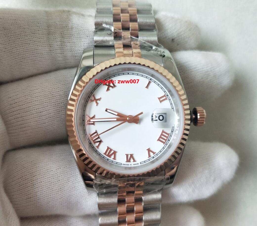 Topselling High Quality Wristwatches Two Tone Rose Gold White Dial 36mm 118038 Asia Mechanical Automatic Women's Watch Mens Men's Watches
Topselling High Quality Wristwatches Two Tone Rose Gold White Dial 36mm 118038 Asia Mechanical Automatic Women's Watch Mens Men's Watches
