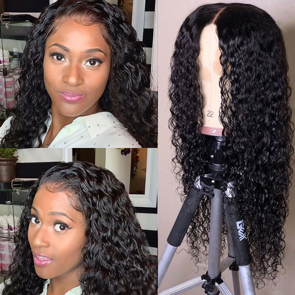 Deep Wave 13X4 brazilian full Lace Front Wigs loose Curly Short Bob and Long Lace Frontal synthetic wig Plucked Hairline with Baby Hair