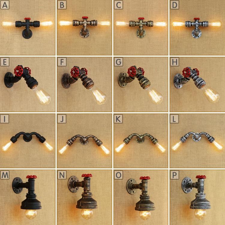 AC110-220V Vintage Industrial Wall Sconce Lights Wandlamp Retro Wall Lamp 110V-220V E27 Water pipe retro lighting fixtures
AC110-220V Vintage Industrial Wall Sconce Lights Wandlamp Retro Wall Lamp 110V-220V E27 Water pipe retro lighting fixtures