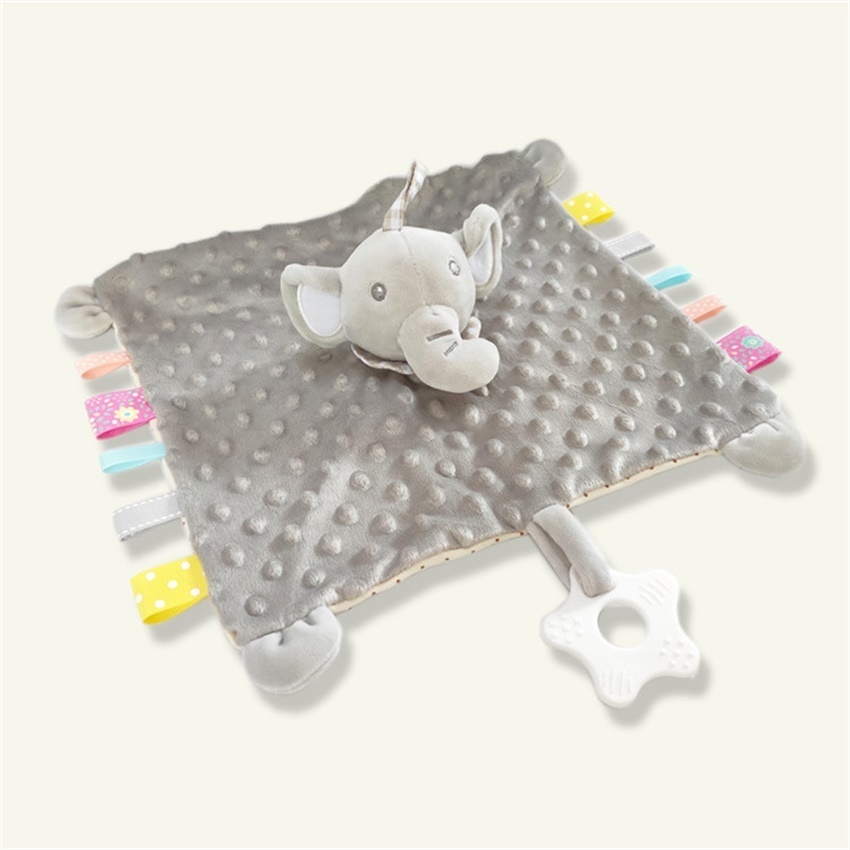 Baby soft soothing towel soothe blanket minky dot bunny Security toys boy elephant pacify towel newborn teether appease blanket LJ201208