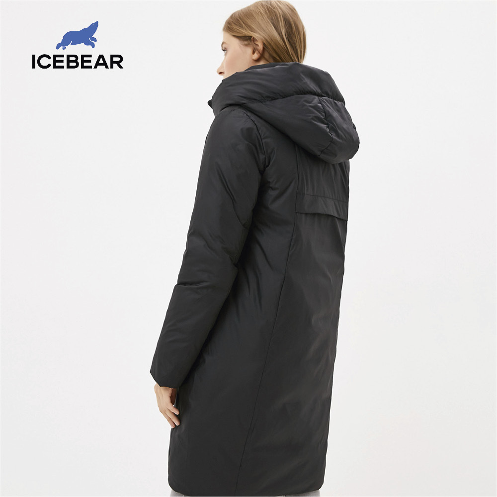 ICEbear new product women's jacket Windproof and warm casual women's cotton-padded jacket Fashionable hooded coat GWD20129D 201017