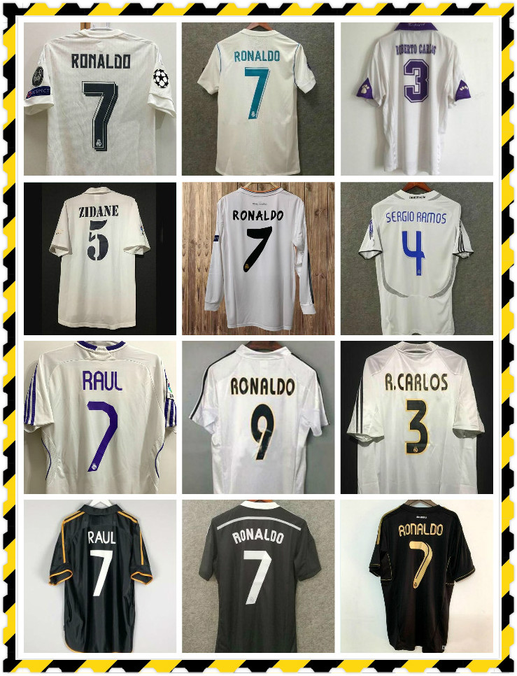 Retro Real Madrid soccer jerseys ZIDANE RONALDO KAKA 2001 2002 2004 2005 2006 2011 2012 2013 2014 Retro football shirt, Red
Retro Real Madrid soccer jerseys ZIDANE RONALDO KAKA 2001 2002 2004 2005 2006 2011 2012 2013 2014 Retro football shirt, Red