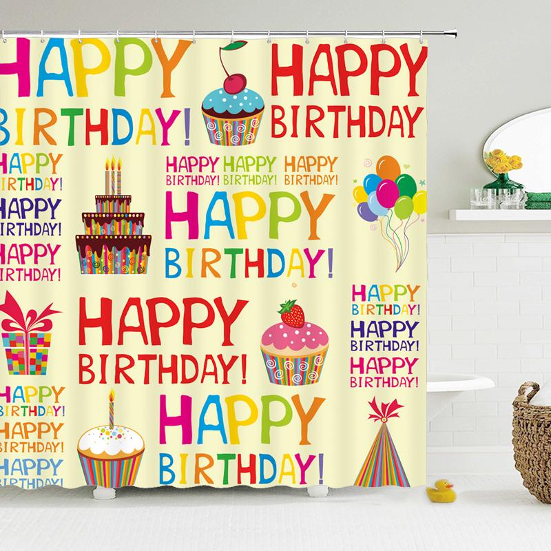 Birthday Party Shower Curtain Waterproof Bathroom Screen Children Joy Girl Shower Curtain Washable Polyester Cloth Home 180X180
Birthday Party Shower Curtain Waterproof Bathroom Screen Children Joy Girl Shower Curtain Washable Polyester Cloth Home 180X180
