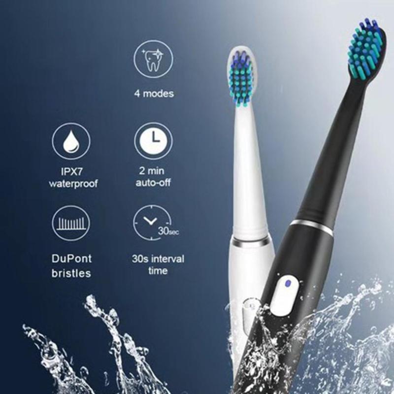 Sonic Rechargeable Electric Toothbrush with 3 Replacement Brush Heads 2 Minutes Timer & 4 Brushing Modes Waterproof SG5511
Sonic Rechargeable Electric Toothbrush with 3 Replacement Brush Heads 2 Minutes Timer & 4 Brushing Modes Waterproof SG5511