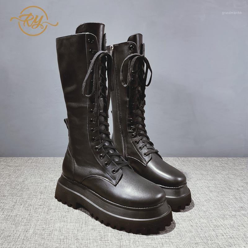 RY-RELAA Europe station womens boots Genuine Leather high heels womem shoes 2020 fashion new style combat boots for women tide1, Black
RY-RELAA Europe station womens boots Genuine Leather high heels womem shoes 2020 fashion new style combat boots for women tide1, Black