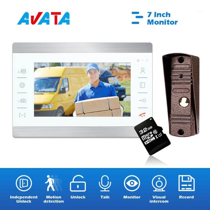 Apartment Video Intercom Security System with 7 inch 32GB Memory Card Color Monitor and Rainproof IR Night Version Doorbell1
Apartment Video Intercom Security System with 7 inch 32GB Memory Card Color Monitor and Rainproof IR Night Version Doorbell1