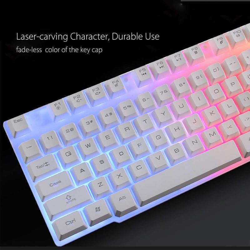 Gaming Keyboard and Mouse Combo Set With Mouse Pad Rainbow Color Backlit USB Keyboard RGB LED For PC Gamer Mice
Gaming Keyboard and Mouse Combo Set With Mouse Pad Rainbow Color Backlit USB Keyboard RGB LED For PC Gamer Mice