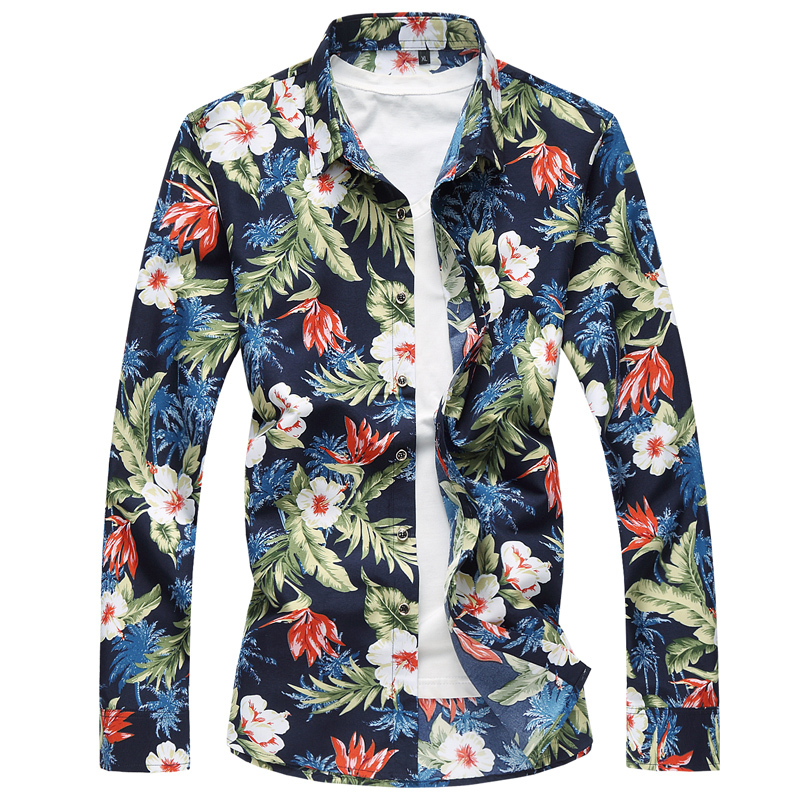 2021 Male Shirt High-quality New Floral Fashion Spring Fall Shirts Clothes 4LSR, 201
2021 Male Shirt High-quality New Floral Fashion Spring Fall Shirts Clothes 4LSR, 201