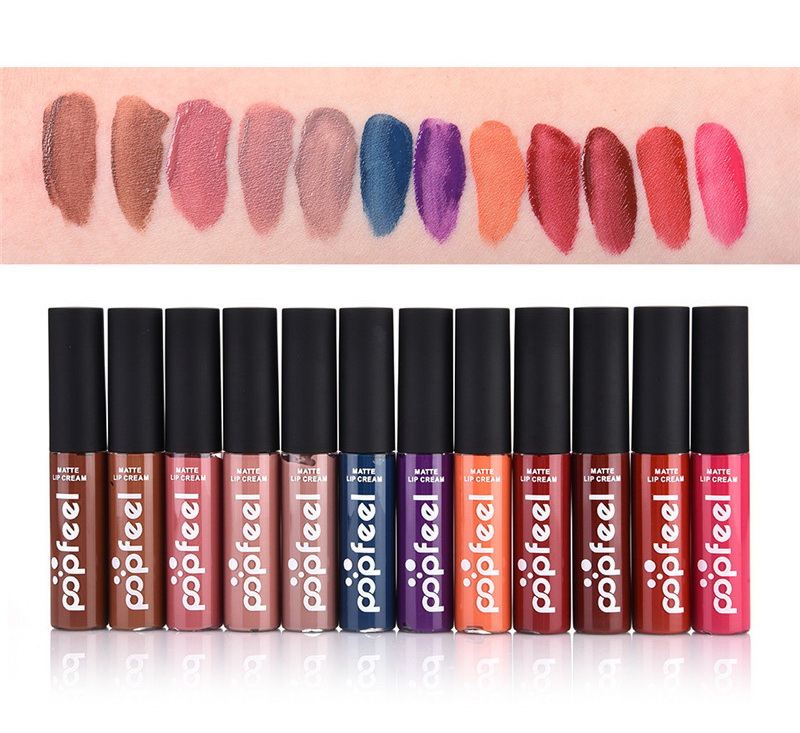 POPFEEL Matte Liquid Lipstick Lip Plumper Moisturizer Natural Durability Non Stick Cup Makeup Liquid Matte Lipstick, Mixed color
POPFEEL Matte Liquid Lipstick Lip Plumper Moisturizer Natural Durability Non Stick Cup Makeup Liquid Matte Lipstick, Mixed color
