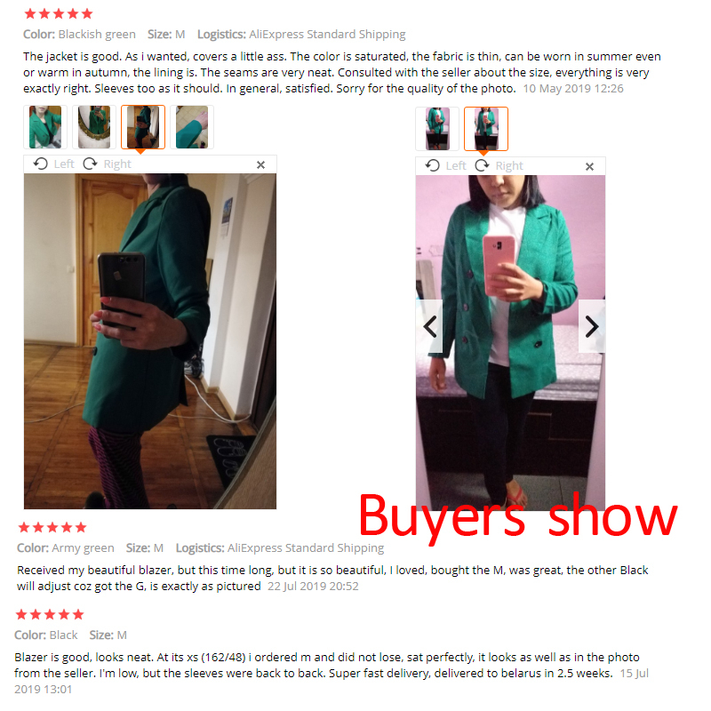 PEONFLY Black green Women Blazers And Jackets New Spring Autumn Fashion Blazer Femenino Ladies Blazer Female 201201