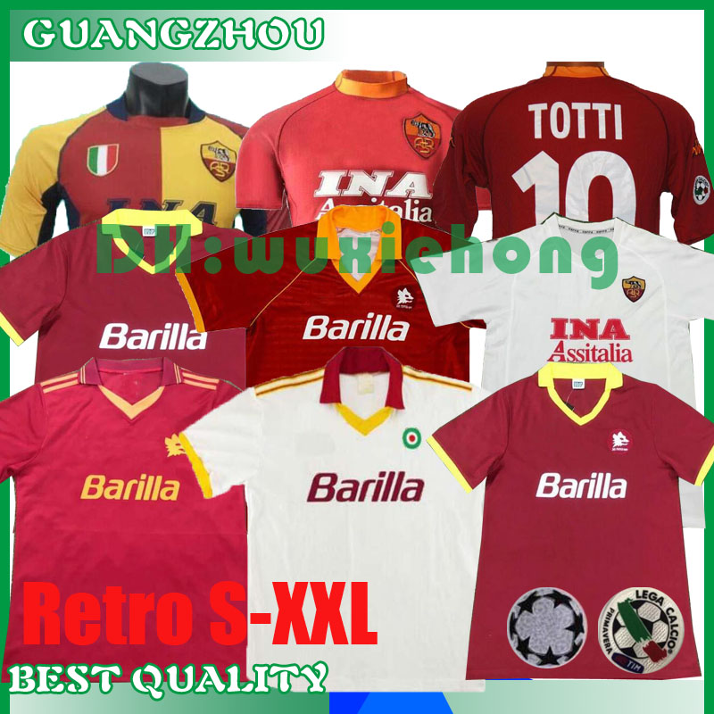89 90 91 92 94 95 96 RETRO roma soccer jersey 00 01 02 TOTTI BATISTUTA Candela Montella classic commemorate Collection rome Maglia da calcio, Black;yellow
89 90 91 92 94 95 96 RETRO roma soccer jersey 00 01 02 TOTTI BATISTUTA Candela Montella classic commemorate Collection rome Maglia da calcio, Black;yellow