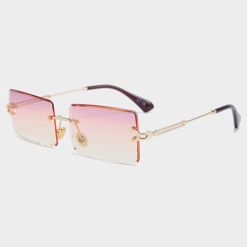 2020 New Design Fashion Square Sunglasses Women Vintage Diamond Cutting Gradient Rimless Sun Glasses For Female1, White;black
2020 New Design Fashion Square Sunglasses Women Vintage Diamond Cutting Gradient Rimless Sun Glasses For Female1, White;black