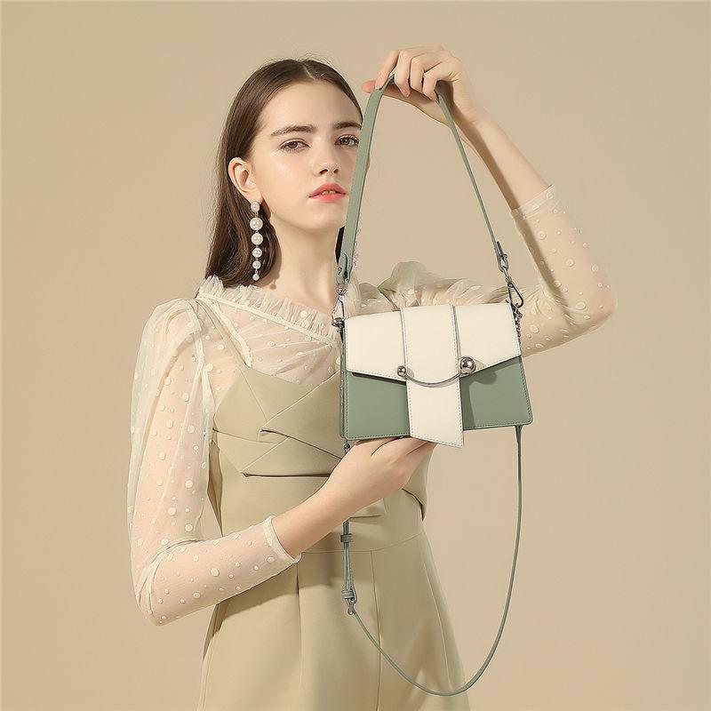 New style bags, trendy fashion women's bags, hit color and match all-match handbags, shoulder messenger bags, Green
New style bags, trendy fashion women's bags, hit color and match all-match handbags, shoulder messenger bags, Green