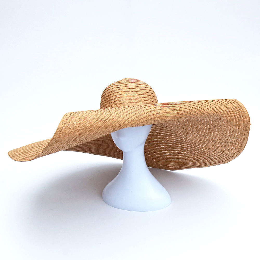 Wholesale 15Colors Ladies Summer Oversized Hats Women Floppy Big Beach Hat Fashion Foldable Vacation Sun Visor Caps Dropshipping Y200716