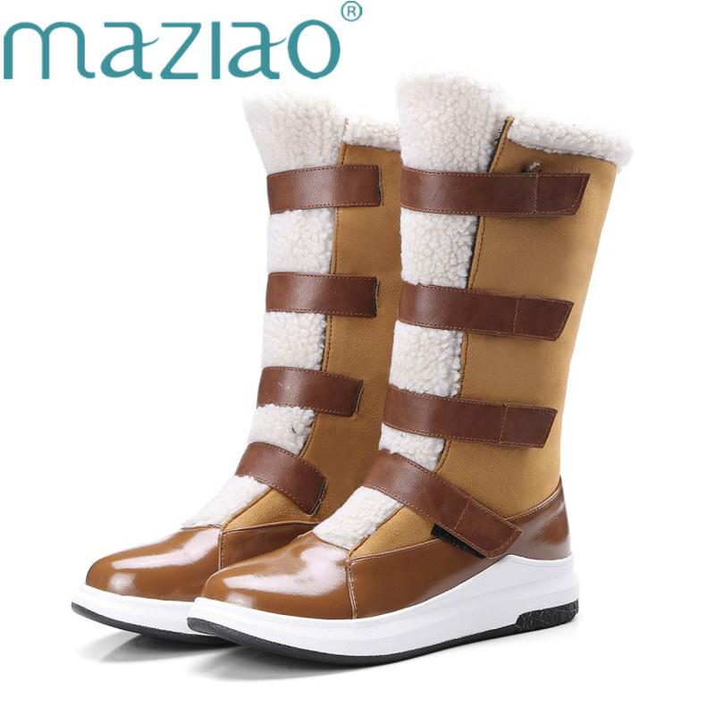 2020 Mid-Calf Boots Women Round Toe Hook Loop Flock Thick Fur Winter Keep Warm Snow Boots Flat Platform Women's Shoes MAZIAO, Black
2020 Mid-Calf Boots Women Round Toe Hook Loop Flock Thick Fur Winter Keep Warm Snow Boots Flat Platform Women's Shoes MAZIAO, Black