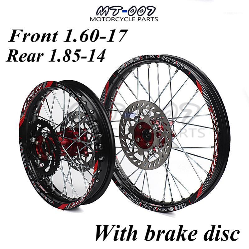 1.60-17 & 1.85-14 inch Front Rear Alloy Wheel Rim with CNC Hub brake disc For KAYO HR-160cc TY150CC Dirt Pit bike 14/17 inch1
1.60-17 & 1.85-14 inch Front Rear Alloy Wheel Rim with CNC Hub brake disc For KAYO HR-160cc TY150CC Dirt Pit bike 14/17 inch1