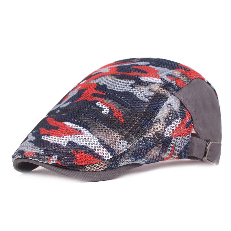 Fashion Camouflage Beret Cap For Men Visors Sun Hat Outdoor Flat Caps Adjustable Berets Spring Summer Casual boinas para hombre, Red
Fashion Camouflage Beret Cap For Men Visors Sun Hat Outdoor Flat Caps Adjustable Berets Spring Summer Casual boinas para hombre, Red
