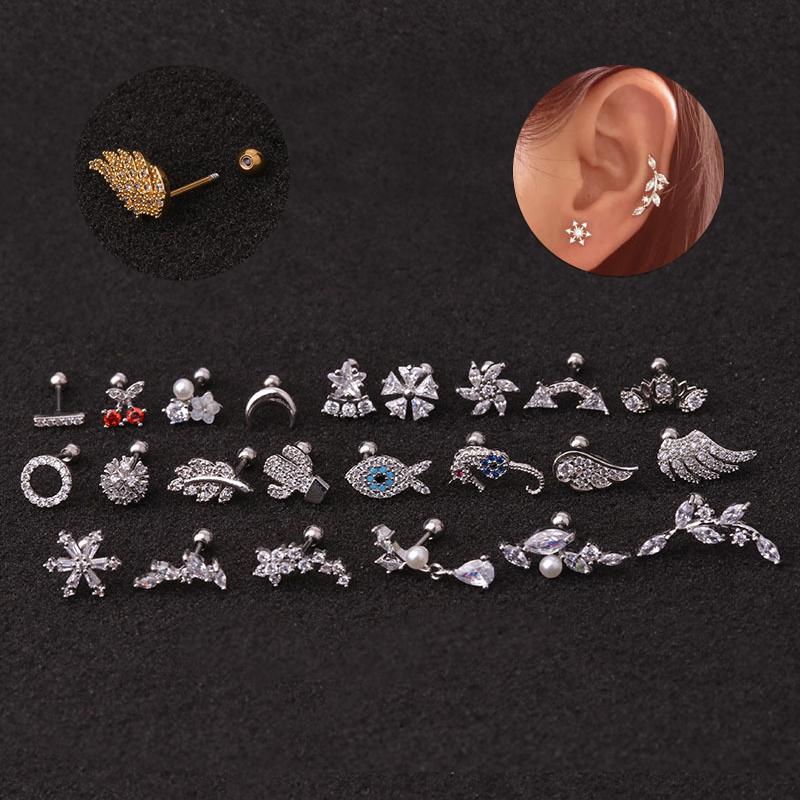 1PC Flower Cute Stud Earrings Set Cartilage Piercing Ear Tragus Stainless Steel Conch Daith Earing Women Body Jewelry 20G
1PC Flower Cute Stud Earrings Set Cartilage Piercing Ear Tragus Stainless Steel Conch Daith Earing Women Body Jewelry 20G