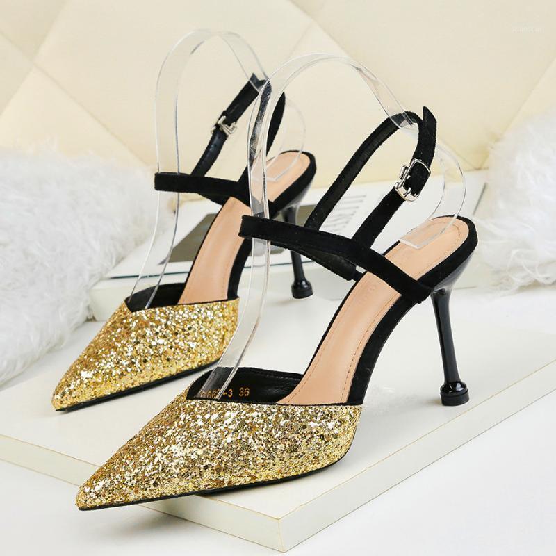 Pointed Toe Bling 9cm High Heels Women Shoes Silver Gold Summer Shallow Flock Buckle Strap Woman Pumps Sexy Party Ladies Sandals1, Champagne
Pointed Toe Bling 9cm High Heels Women Shoes Silver Gold Summer Shallow Flock Buckle Strap Woman Pumps Sexy Party Ladies Sandals1, Champagne