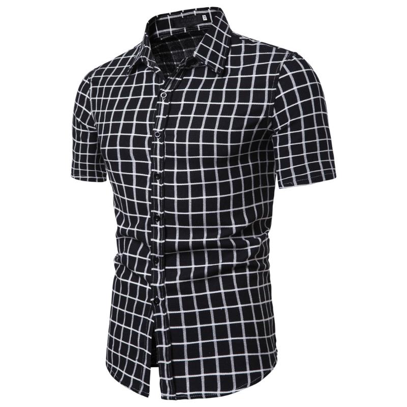 shirt men streetwear chemise homme summer men shirt Lattice Splicing Pattern Casual Fashion Lapel Short Sleeve Y605, Bk
shirt men streetwear chemise homme summer men shirt Lattice Splicing Pattern Casual Fashion Lapel Short Sleeve Y605, Bk