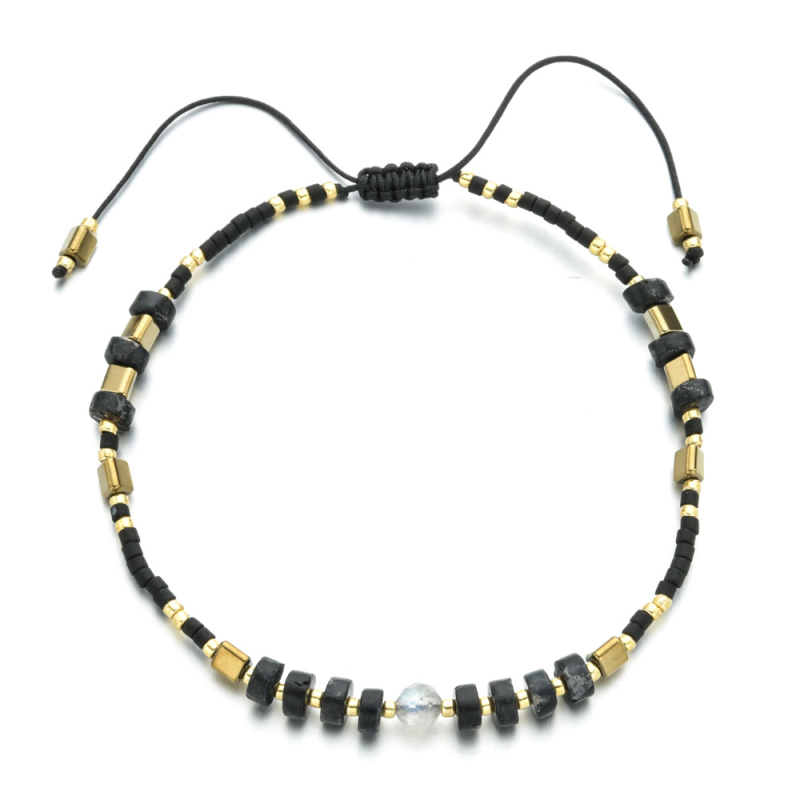 High Quality Japanese Seedbeads Natural Stone Strands Adjustable Glass Beads Bracelet for Women